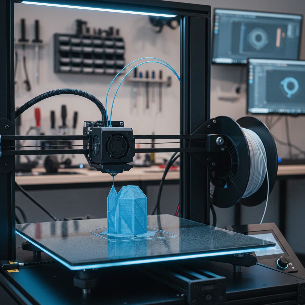 מדפסת תלת-מימד בפעולה